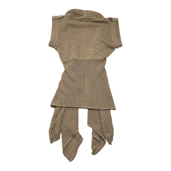 WD-NY Open Knit Crochet Boho Vest Floral Design Size XS - Picture 2 of 4